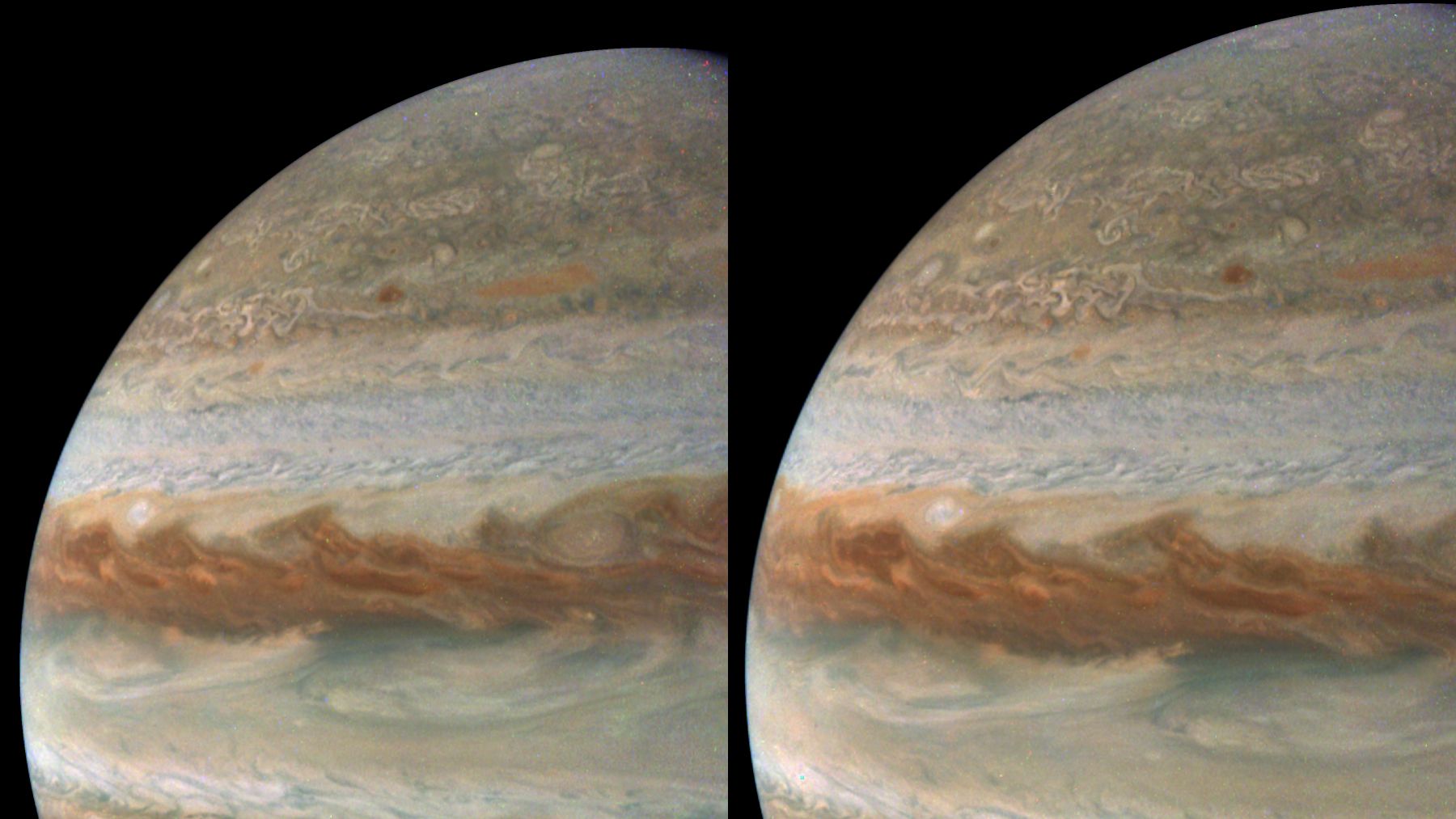 It&#039;s official—NASA captures Amalthea, the reddest moon in the solar system, passing through Jupiter&#039;s Great Red Spot in a unique image