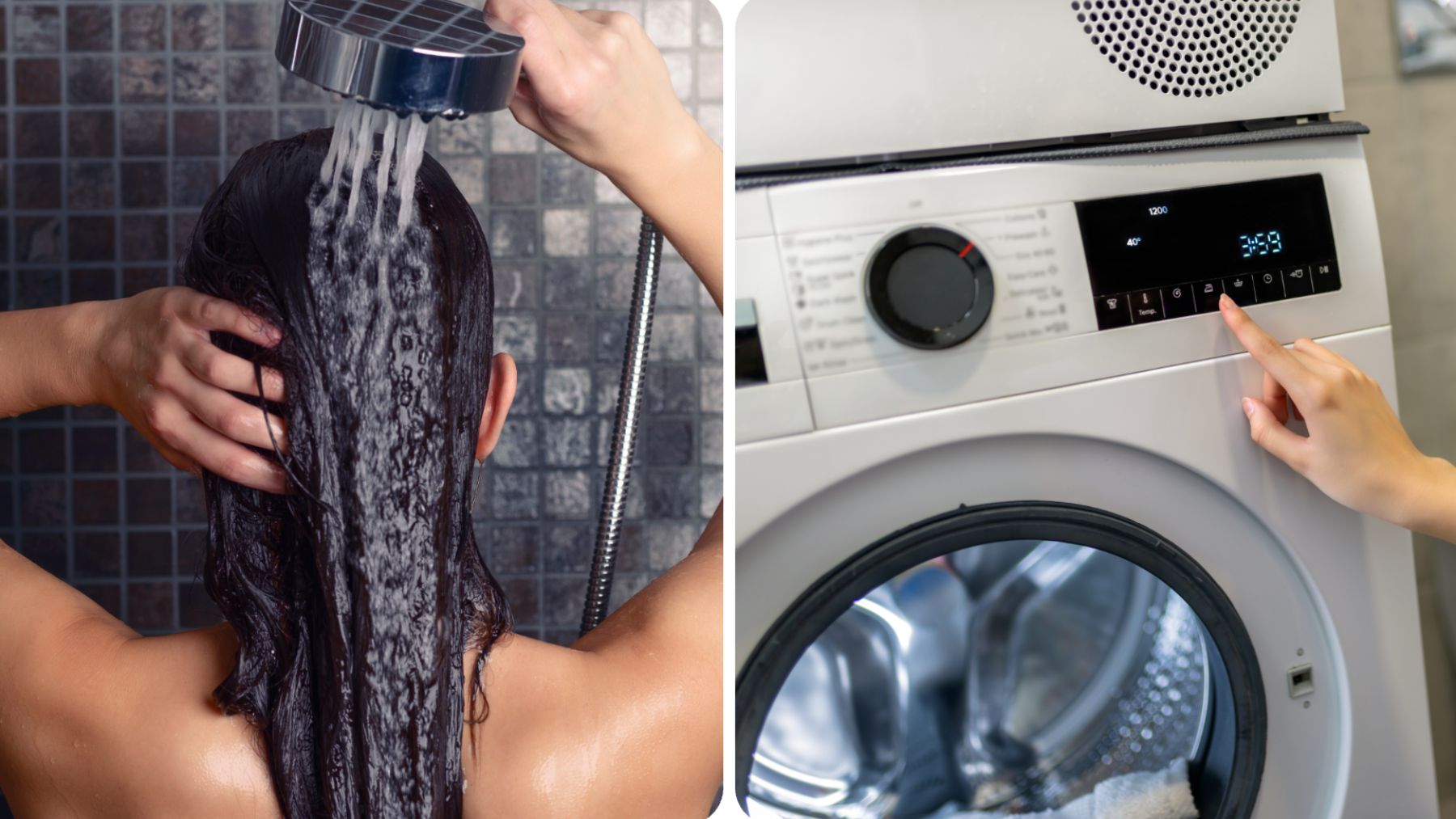 Confirmed by experts—showering while using the washing machine wears out your plumbing system and can skyrocket your energy bill