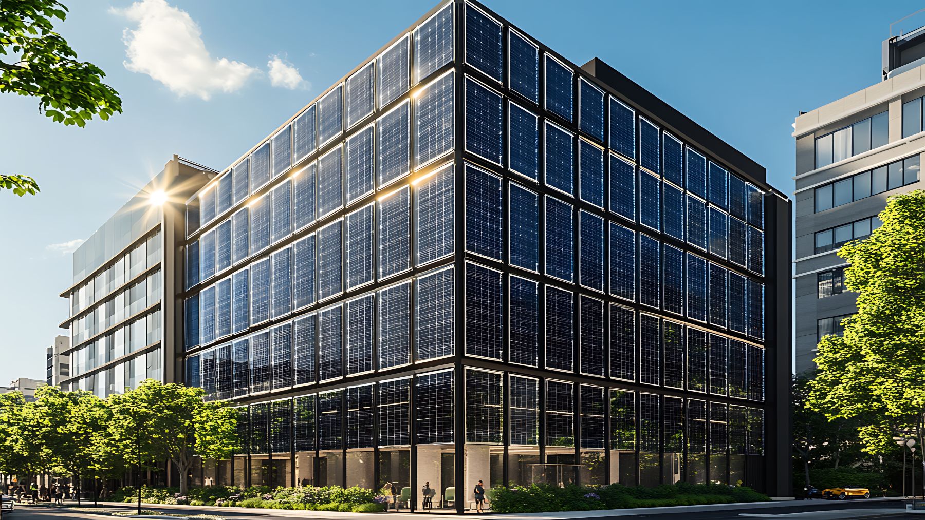 Solar glass is here, turning entire skyscrapers into clean energy plants—these are transparent windows that generate energy without changing the design of buildings