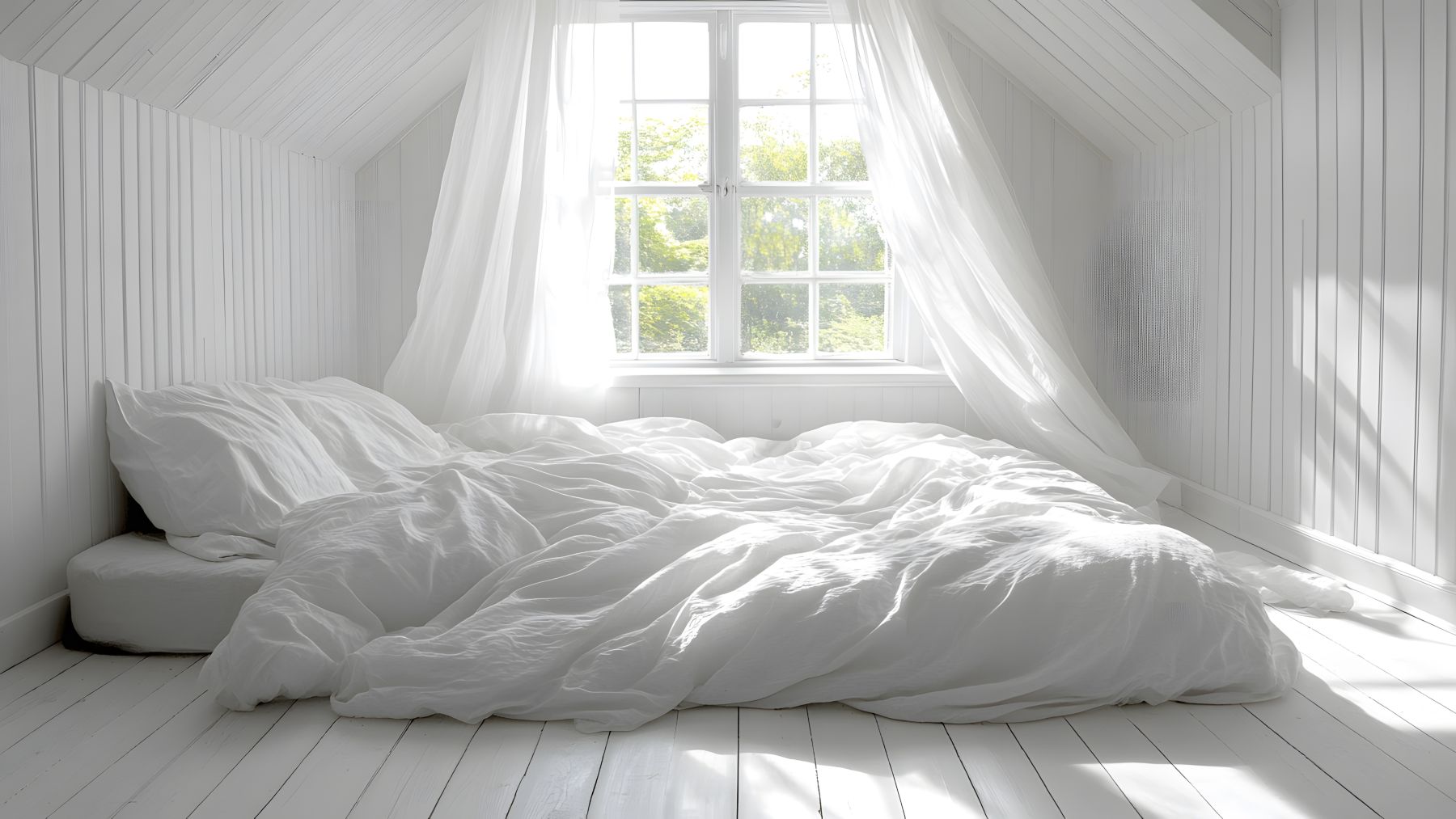 Confirmed—airing out your sheets every morning with the window open can keep your bed fresher and free of bacteria