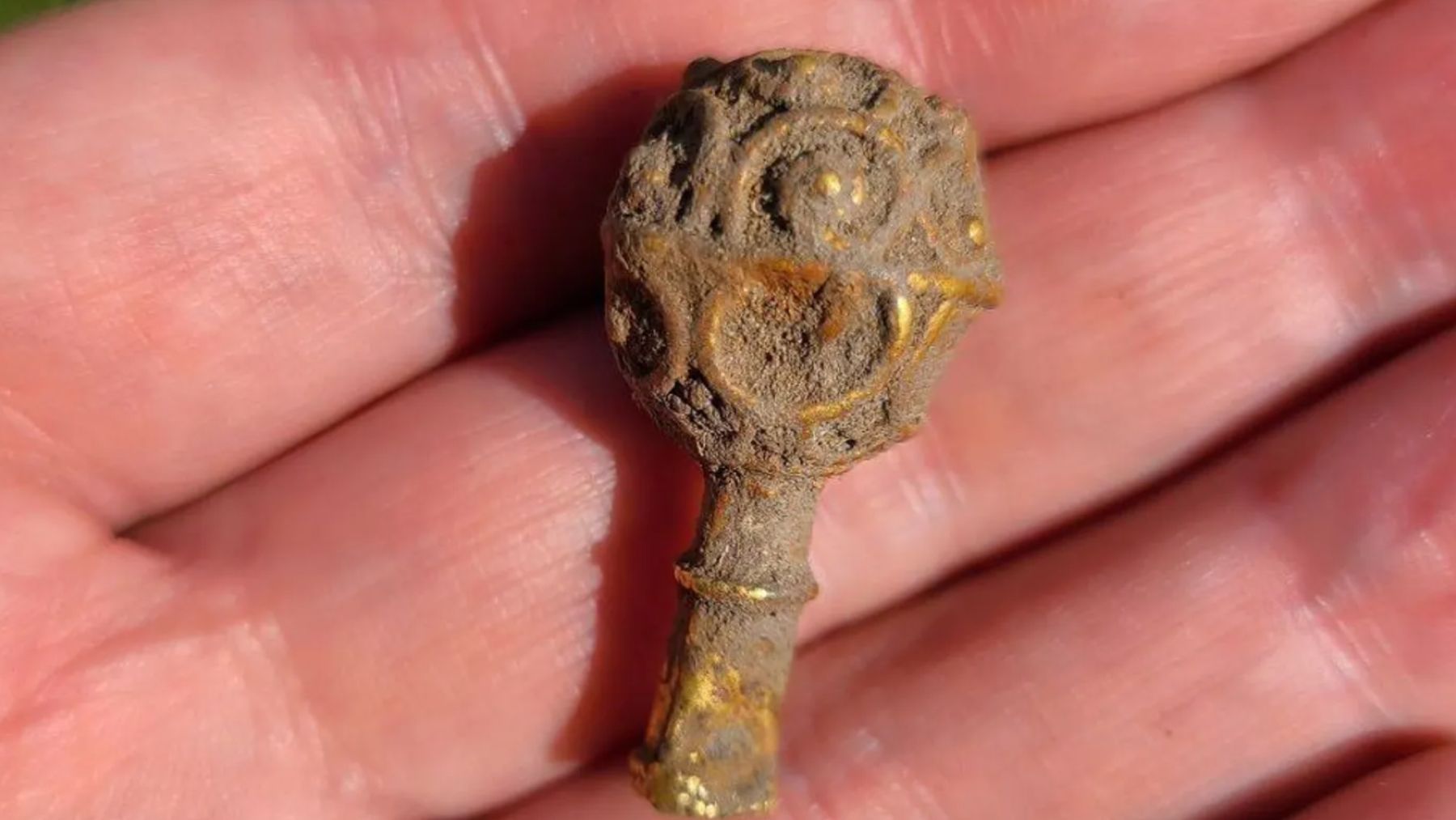 From Florida to the United Kingdom—student finds 9th-century gold object just 90 minutes into his first archaeological dig