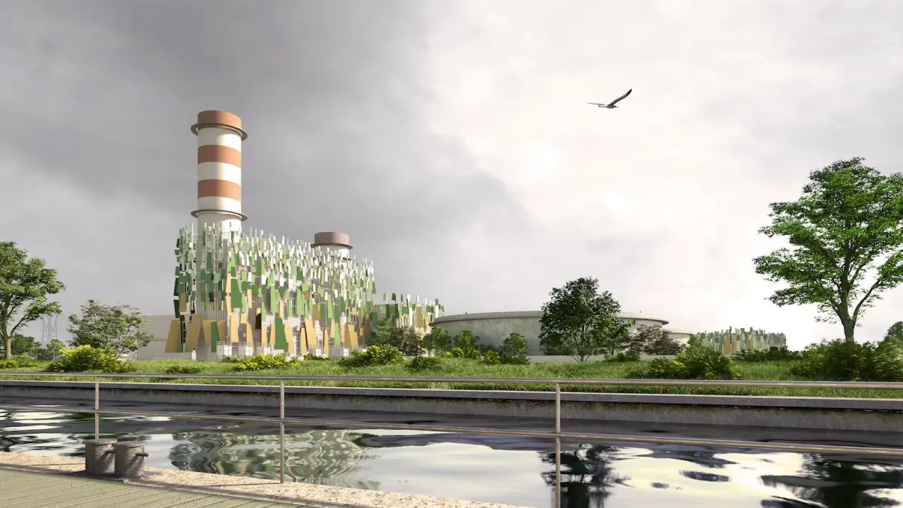 Confirmed—Venice transforms an old coal power plant into a vertical garden that brings together industry, art, and nature