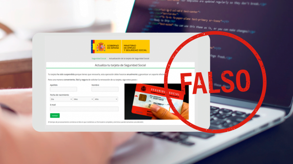 estafa seguridad social sms actualizar tarjeta sanitaria