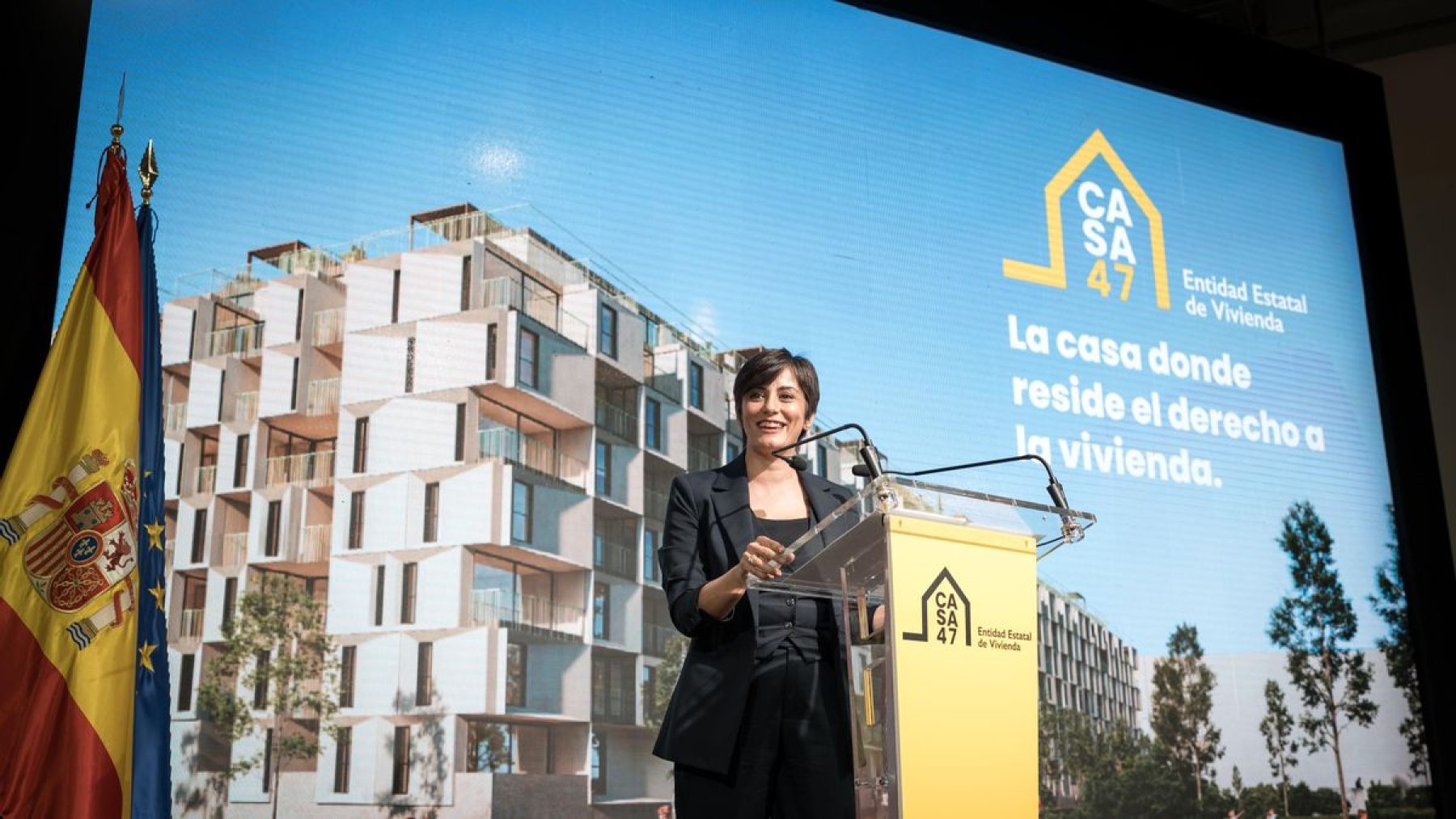 Isabel Rodríguez (Ministra de Vivienda): "CASA47 va a sustentar el derecho a una vivienda digna".